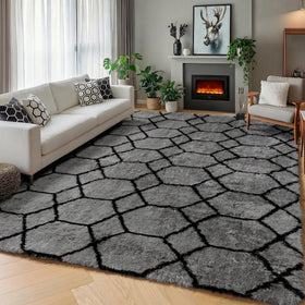 ONASAR area rug adds dorm room coziness for study corners.