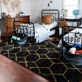 ONASAR modern decor rug elevates any living area with a luxe finish.