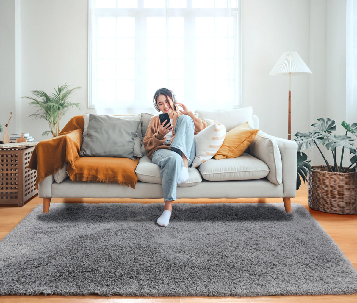 Kids room rug provides safe, soft surface for playtime