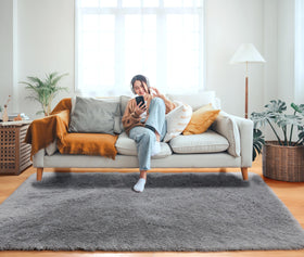 Kids room rug provides safe, soft surface for playtime