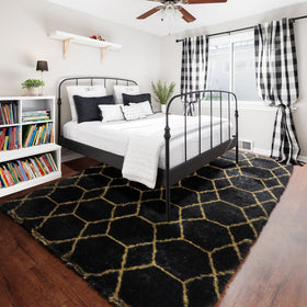 ONASAR modern decor geometric Moroccan rug elevates any room ambiance.