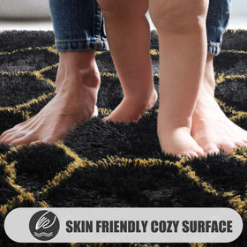 ONASAR office workspace plush rug creates comfort and noise dampening.