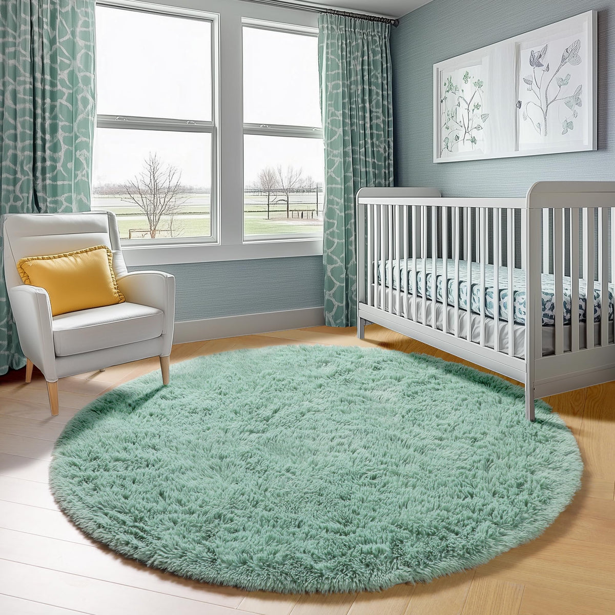 ONASAR rug arrives vacuum-packed; quick unroll helps restore fluff and shape.