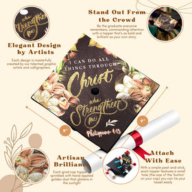 Once Upon A Time cap topper installs quickly with a secure base for stability.
