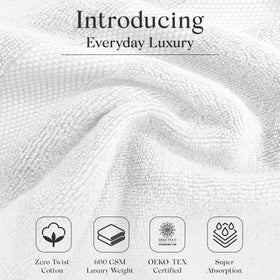 One Thousand Reasons washcloth white delivers gentle cleansing and fast-drying performance.