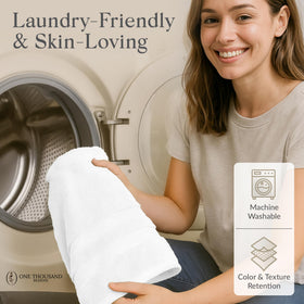 One Thousand Reasons towel set packaging indicates premium quality and value.