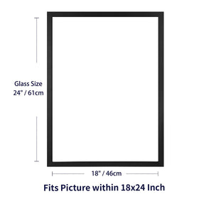 One Wall floating frame supports vertical or horizontal mounting for versatile wall or desk use.