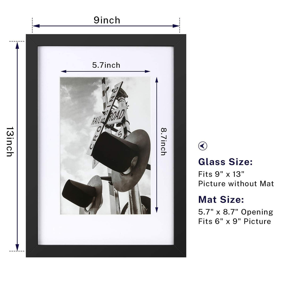ONE WALL extra mat for 6x9 photo enhances composition and depth