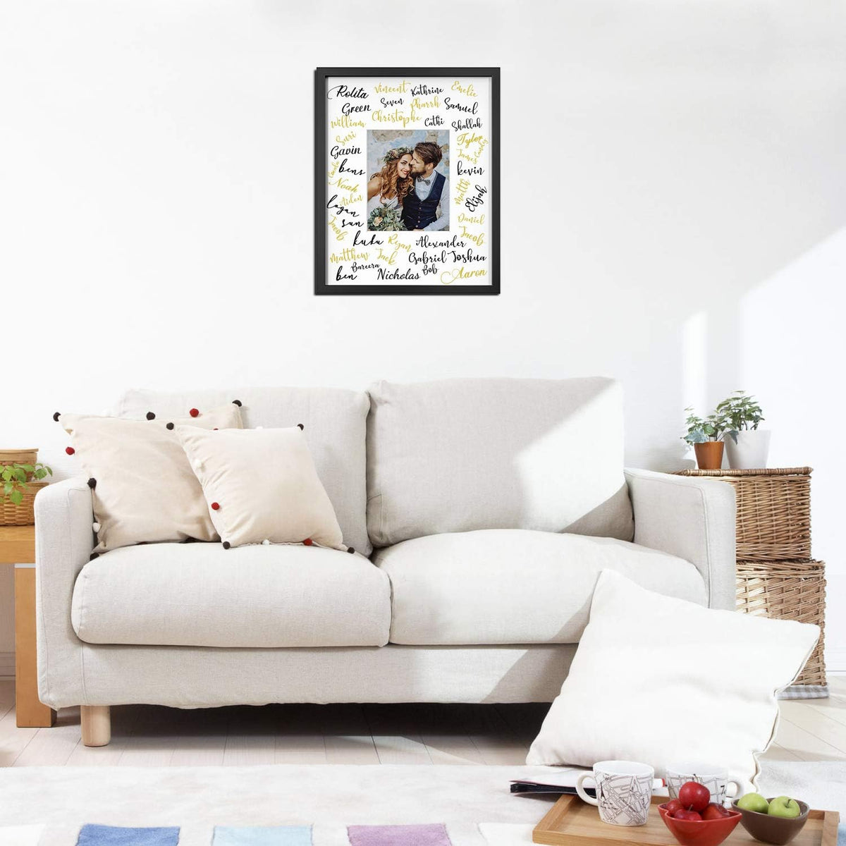 ONE WALL hanging hardware included for easy wall installation.
