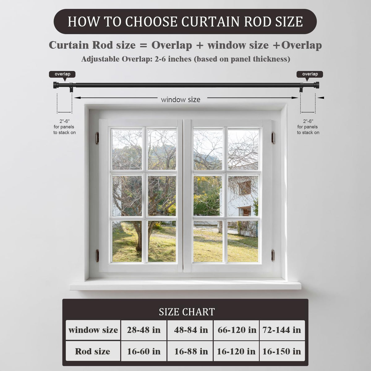 Oneach curtain rod showcases decorative finials for enhanced room aesthetics.