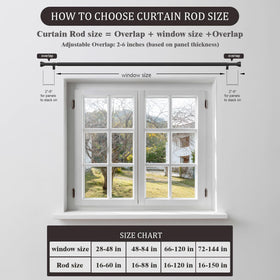 Oneach curtain rod showcases decorative finials for enhanced room aesthetics.