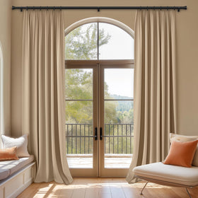 Oneach inner rod 7/8-inch diameter telescopes for a precise window fit.