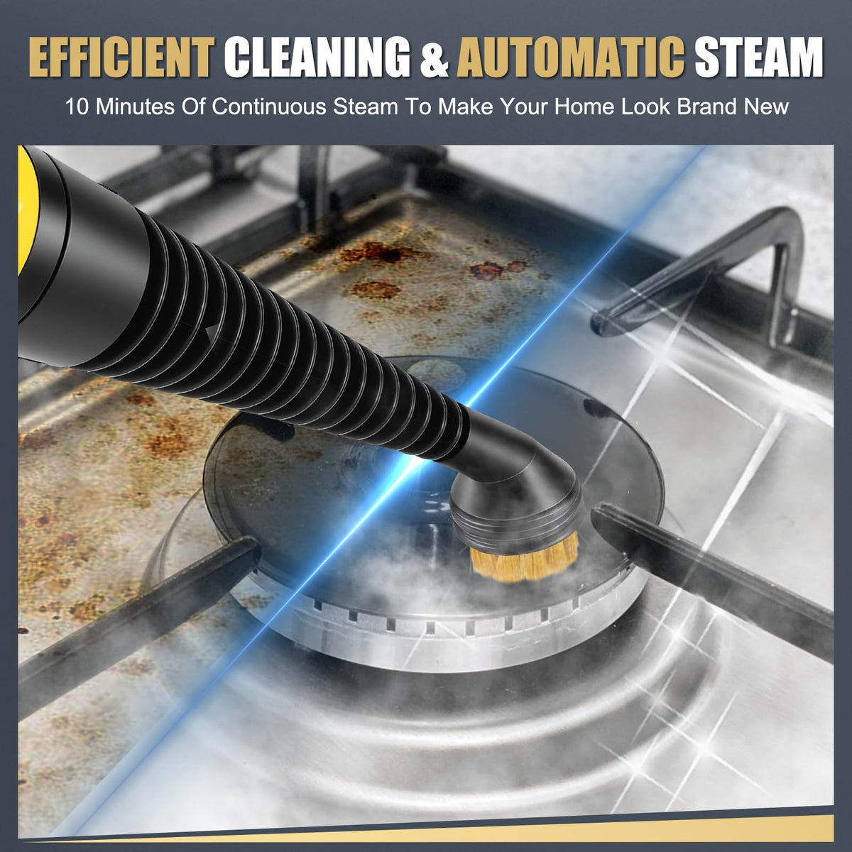OneAmg steam cleaner accessory kit for versatile home and car tasks