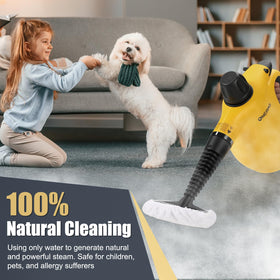 OneAmg steam cleaner safety lock feature to prevent accidental use