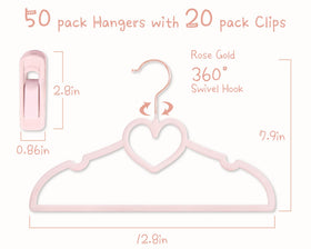 OneDream 13-inch ultra-thin hangers save space when stacked neatly