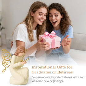 OneGift butterfly-themed-decor-statue-metal-wings adds texture and light to any room.