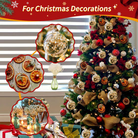 Oning Christmas tree decor using ivory baby's breath for soft charm