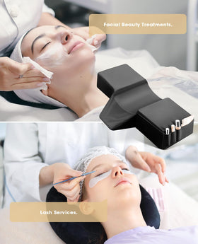 Onism Lash Pillow dual side pockets keep tools within easy reach.