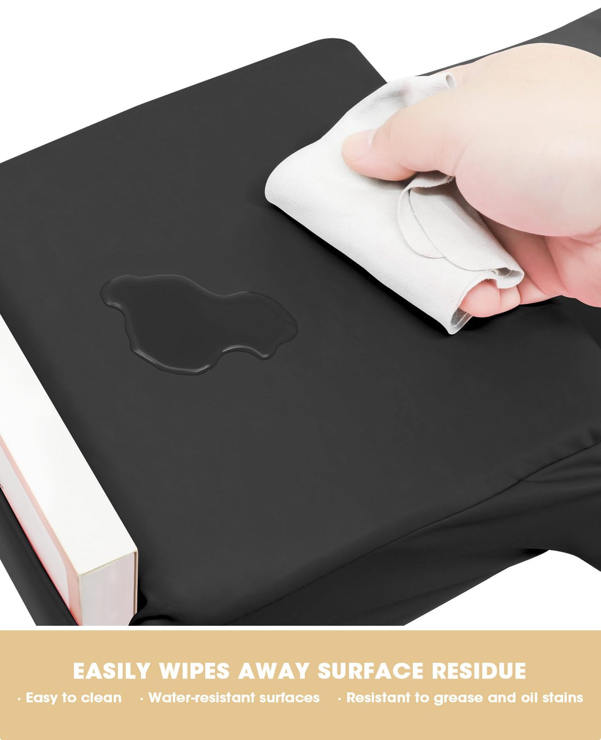 Onism Lash Pillow extra-wide 23 inch design expands workspace for head positions.