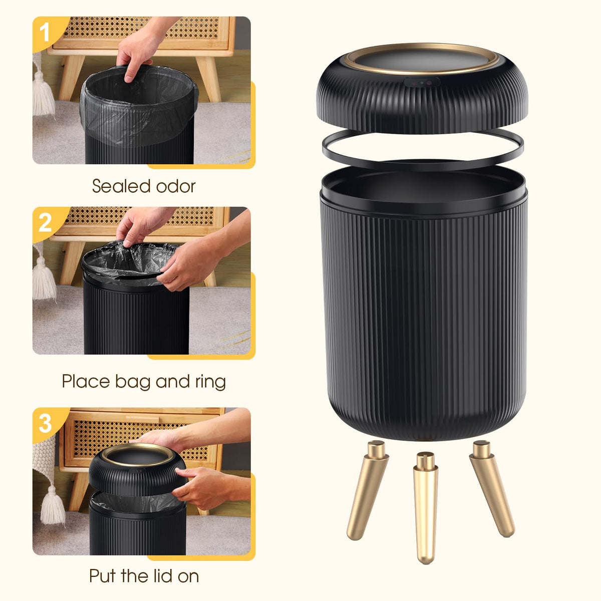 onlcuk ABS durable material close-up, IPX6 waterproof for damp spaces.