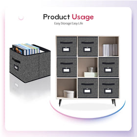 Onlyeasy breathable nonwoven fabric storage bins keep contents tidy.