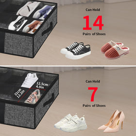 Onlyeasy dimensions 33.9 by 23.6 by 5.9 inches fit under most beds.