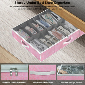 Onlyeasy foldable under-bed storage saves space when not in use.