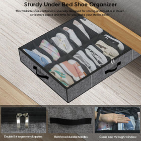 Onlyeasy front and side handles enable easy sliding under beds.