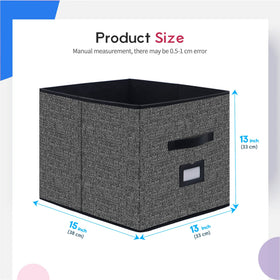 Onlyeasy storage cubes with label holders for quick item identification.