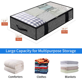 Onlyeasy under-bed bag with clear window for quick content check.