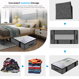 Onlyeasy bag showing reinforced handles for easy under-bed access.