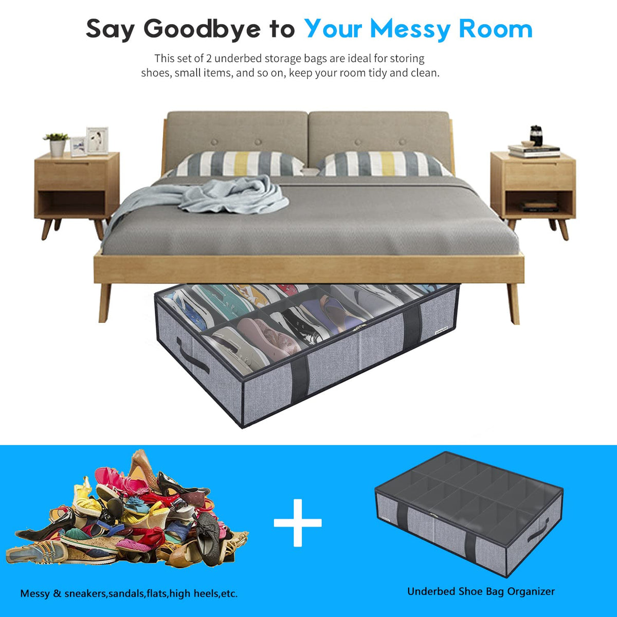Onlyeasy linen-like fabric keeps contents breathable and presentable