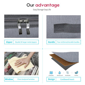Onlyeasy folds flat when empty for compact storage