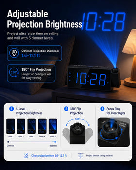 OnLyee dual alarms with gradual wake offer a gentler start.