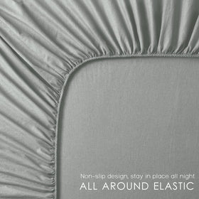 Normandy-origin linen detail highlights sustainable production and long-lasting quality.