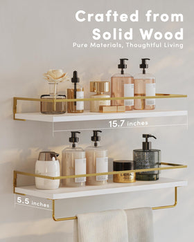 Onlysky wall-mounted bathroom shelves with bracket detail showcases secure installation.