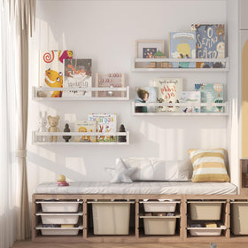 Onlysky nursery shelves with smooth edges ensure child-safe living spaces.