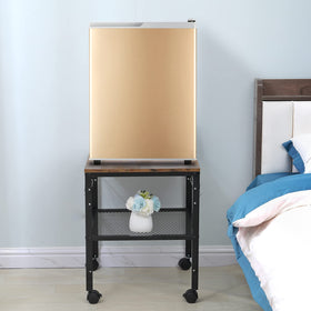 Onlytak Rustic End Table wheels enable easy mobility between rooms
