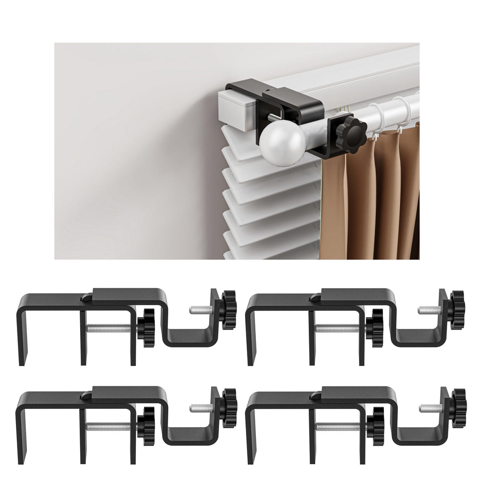 Onneka over-blinds brackets assembly for quick no-drill setup.