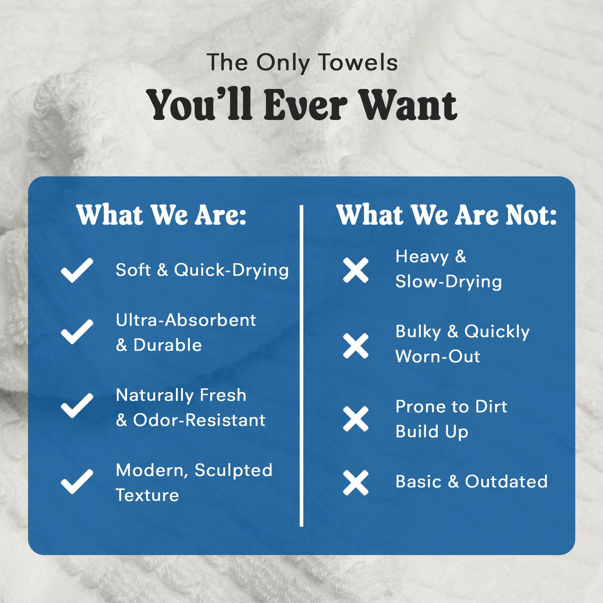 ONSEN Bath Towel with minimalist waffle texture for elegant style