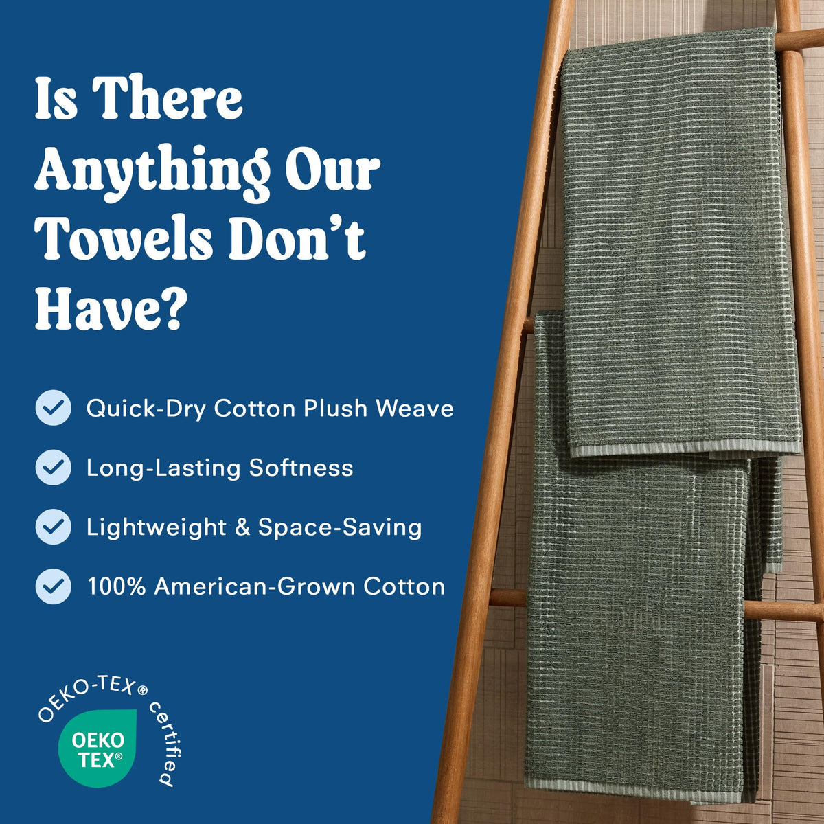 ONSEN Cotton Bath Towel lightweight and durable for travel