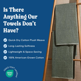 ONSEN Cotton Bath Towel lightweight and durable for travel