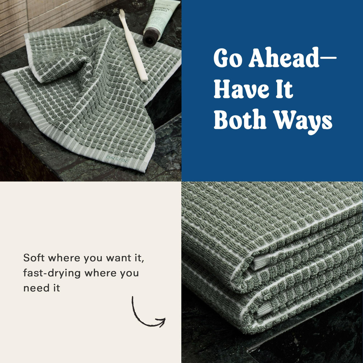 ONSEN Two-piece set bath towels for home use
