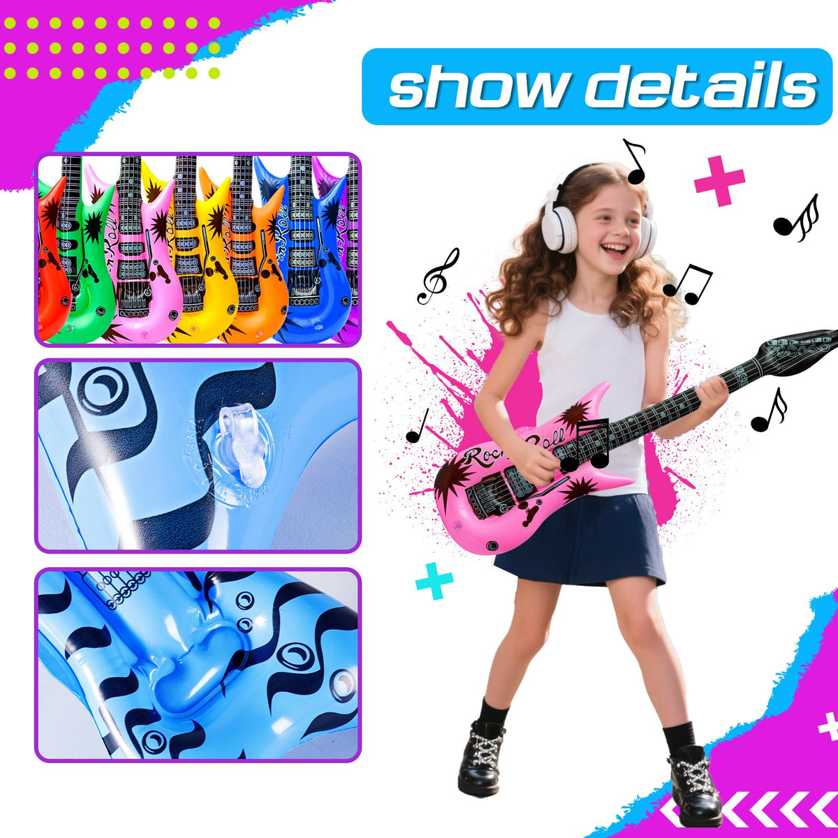 Onsucum inflatable basses enhance stage decor and lively sing-alongs at gatherings.