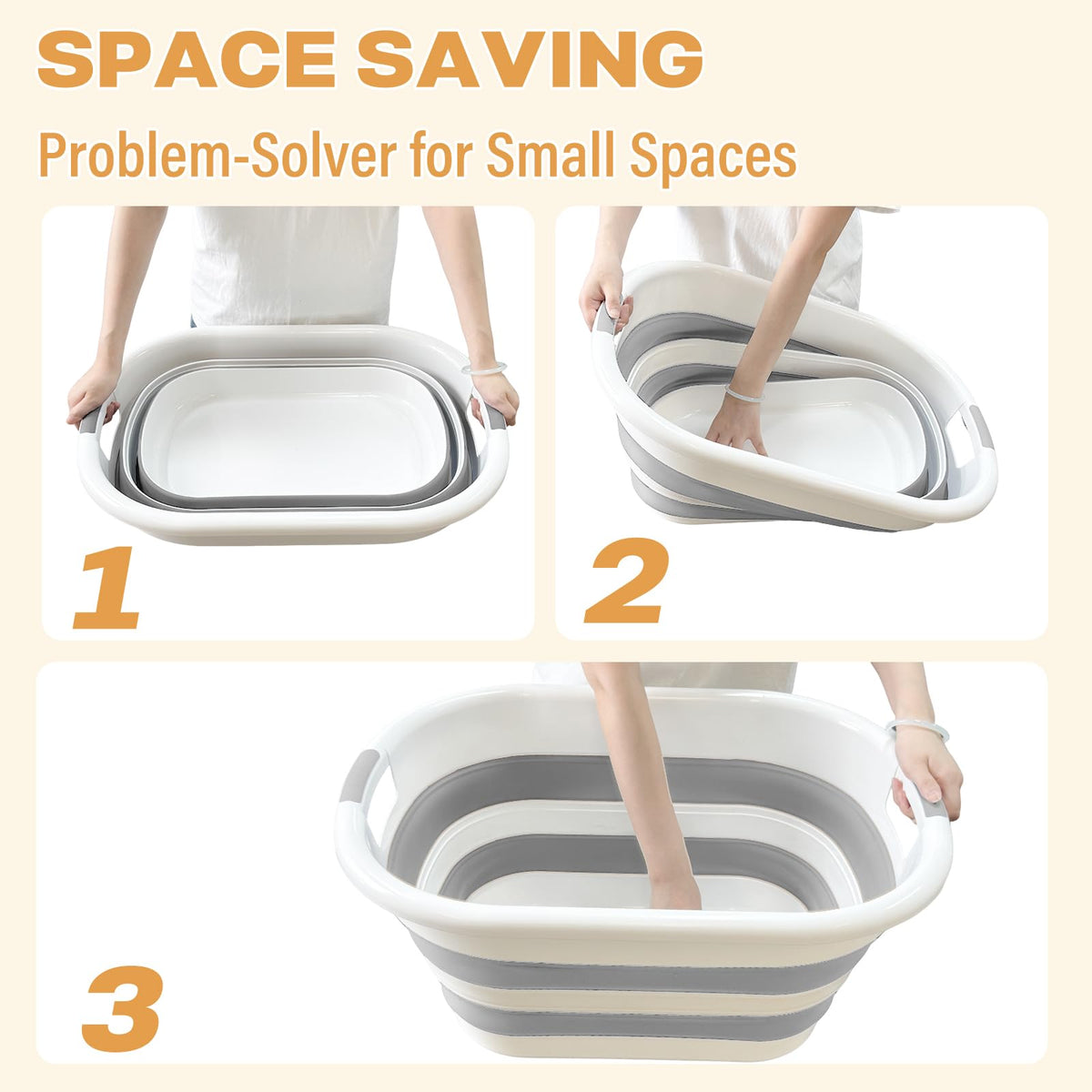 OOAMBB collapsible laundry basket doubles as storage for toys or clothes.