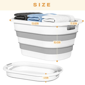 OOAMBB collapsible laundry basket is easy to store in closets and cabinets.