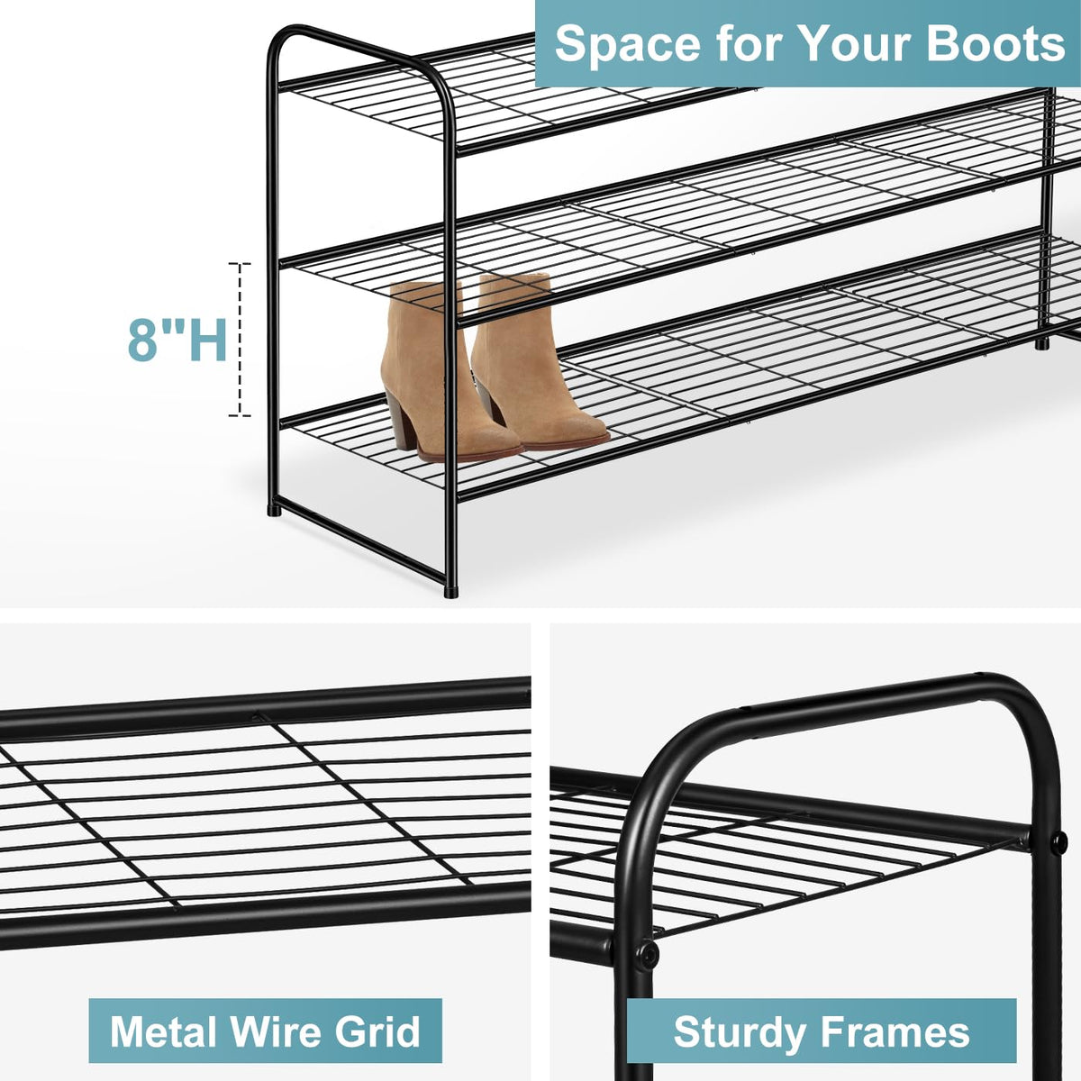AOODA 6-tier stackable setup option for more shoes