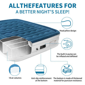ooiloln inflatable mattress with compact storage bag fits small spaces