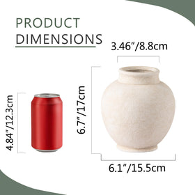 ooit ceramic vase side profile emphasizes compact form for shelves or mantels