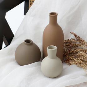 OOIT bathroom or shelf decor with these vases adds texture.